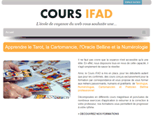 Tablet Screenshot of cours-ifad.com